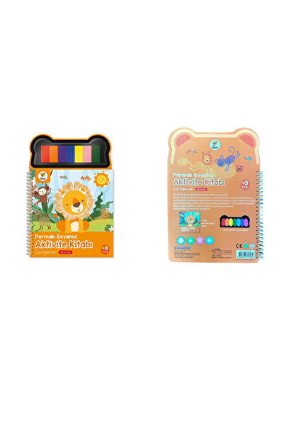 Lino Finger Painting Activity Book 20X28 Spiral Bound Farm Paint Palette 50 S...