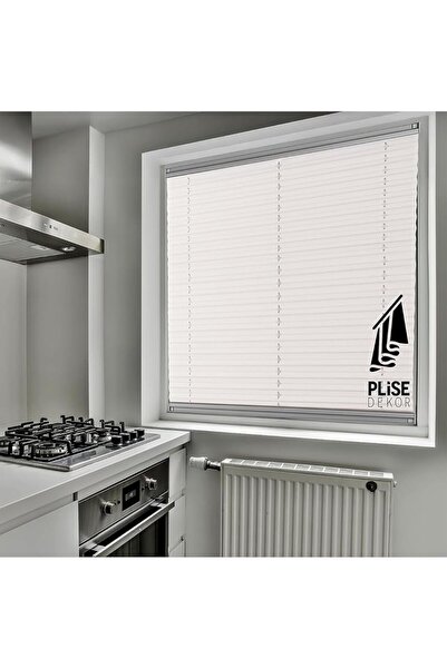 Empressco Dekor Açık Gri Plise Perde (Vidalı) (55G x 150Y cm)