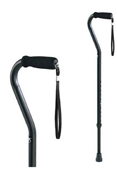 Caremax NEW YORK Aluminum Cane, Black