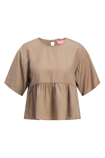 Jack & Jones Γυναικείο κοντομάνικο μπλουζάκι με λεπτομέρειες - Sigrid