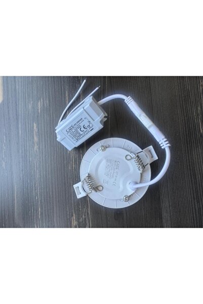 OFAS ENERJİ Cata CT-5144-B OFAS Panel LED Slim Yuvarlak 3 W Beyaz Işık Beyaz Gövde