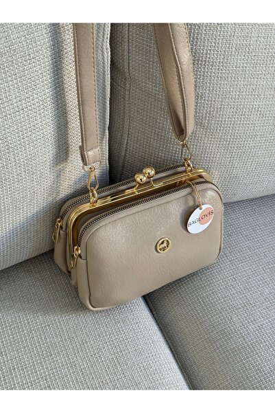 BAGLOVİS Γυναικεία τσάντα ώμου με κλιπ, πολλαπλών θέσεων, με φερμουάρ, καθημε...