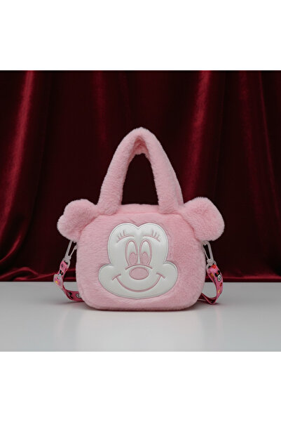 Generic Cute Pink Plush Bag with 3D Ears
