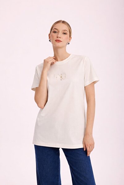 Missemramiss 5360 Mssm Κεντημένο Μπλουζάκι