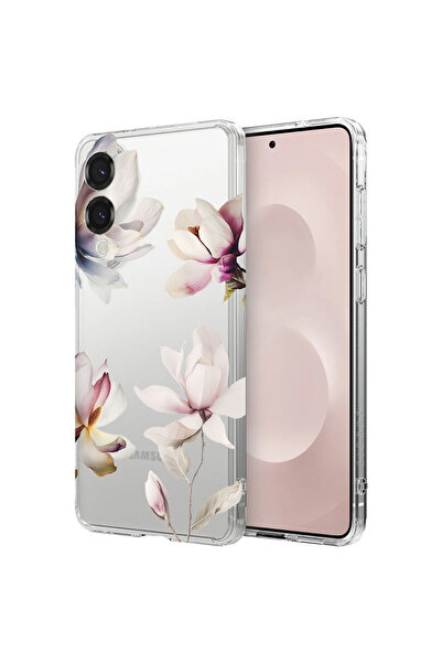 bestcase Αντικραδασμική Θήκη για Samsung Galaxy S25 Edge, Φλοράλ Σχέδιο Μανόλ...