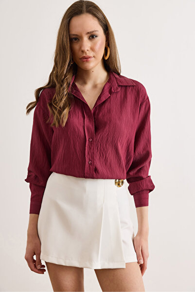 Olalook Πουκάμισο - Βουργουνδία - Casual