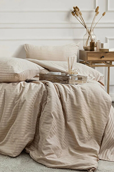 moon secret tekstil Satin Duvet Cover Set Double Size Elastic Fitted Sheet