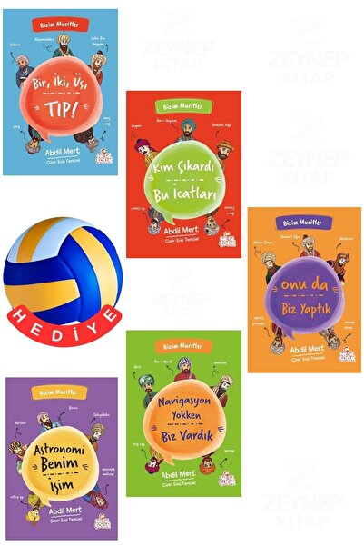 Nesil Çocuk Yayınları Bizim Mucitler 5 Kitap Set-Voleybol Topu Hediyeli