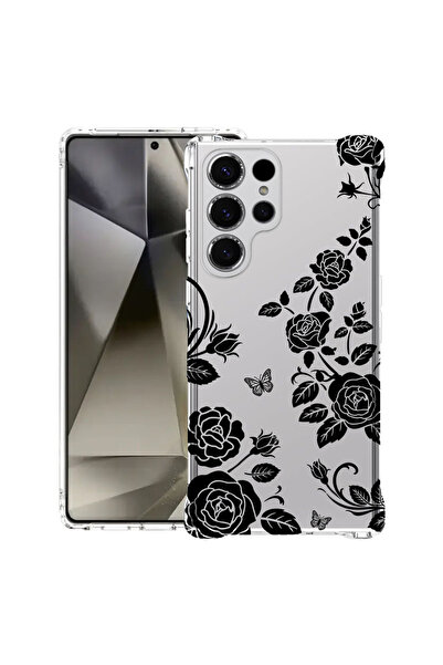 bestcase Αντικραδασμική Θήκη για Samsung Galaxy S22 Ultra, Φλοράλ - Μαύρο Τρι...