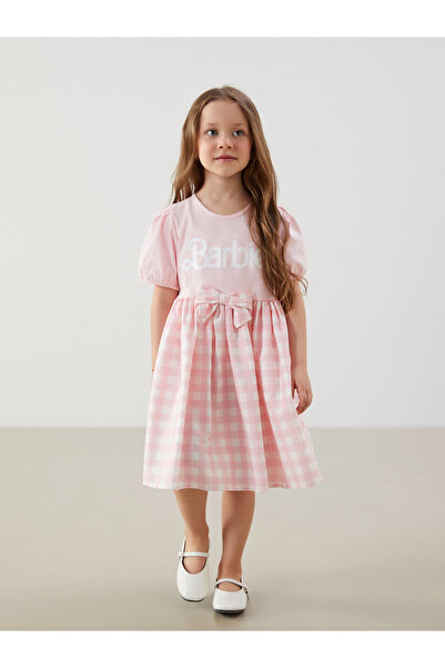 LC Waikiki Rochie din jerseu pentru fete cu imprimeu Barbie