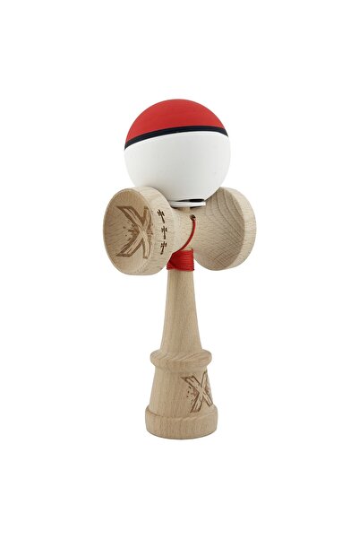 Cyrax Kendama X Original, Sfoară 62/65 cm S Bicolor Roșu/Alb