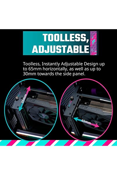NEALDİN V3Cooler Master Dikey Ekran Kartı Tutucu Kiti V3 – Gen4 Yükseltici Ka...