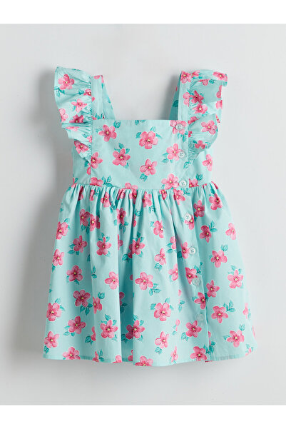 LC Waikiki Rochie de fete din poplin imprimat cu volane