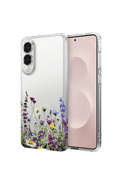 bestcase Husă antișoc pentru Samsung Galaxy S25 Edge, Floral - Flori sălbatic...