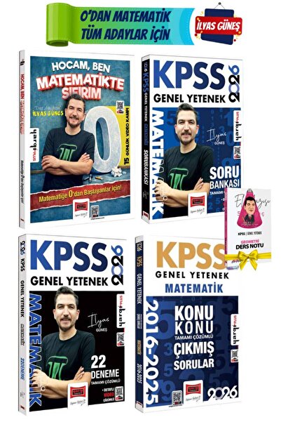 Yargı Yayınları Yargı Matematikte Sıfırım İlyas Güneş+Matematik Soru Bankası+...