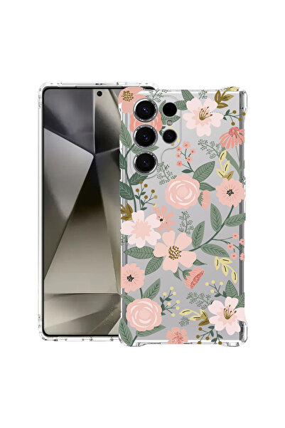 bestcase Αντικραδασμική Θήκη για Samsung Galaxy S22 Ultra, Φλοράλ - Σχέδιο Λω...