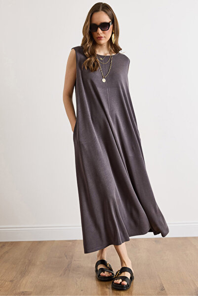 Olalook Φόρεμα - Καφέ - Basic