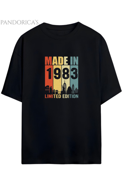 Grafftee Clothing Tricou unisex din bumbac din seria Pandorica's Vintage 1983...