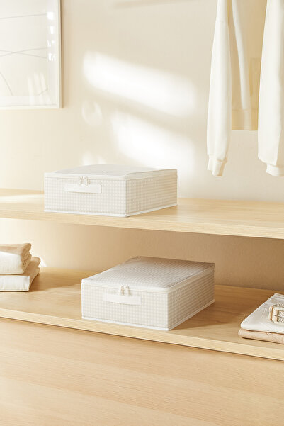 Homewave 2 τεμάχια γκρι πολυεστερικό σετ οργάνωσης βαλιτσών με βάση στήριξης ...