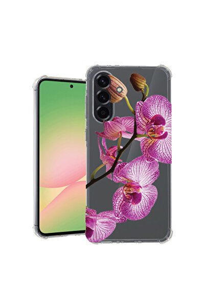 bestcase Αντικραδασμική Θήκη για Samsung Galaxy A55, Φλοράλ - Ροζ Ορχιδέα, 17...