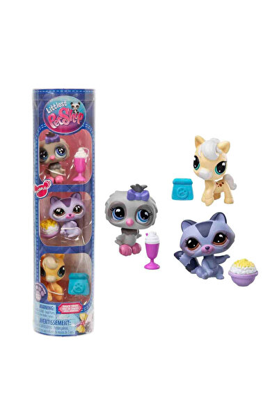 Littlest Pet Shop Minişler 3’lü Figür Seti S4 Rakun-Baykuş-At