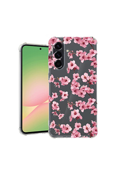bestcase Αντικραδασμική Θήκη για Samsung Galaxy A55, Φλοράλ - Αισθητικό Ροζ Κ...