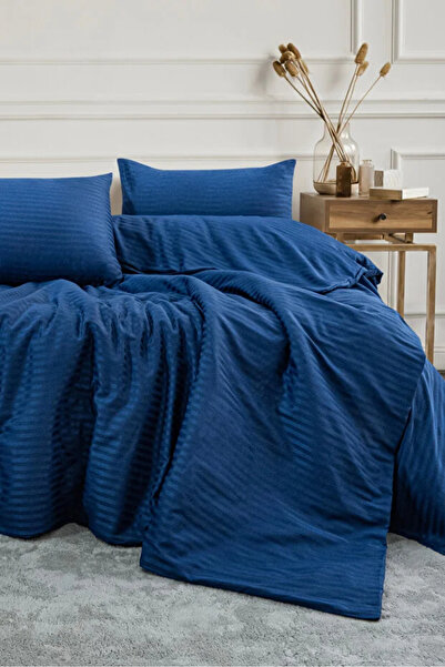 moon secret tekstil Satin Duvet Cover Set Double Size Elastic Fitted Sheet