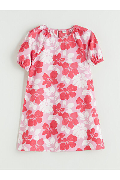 LC Waikiki Rochie de fete cu imprimeu floral și guler rotund