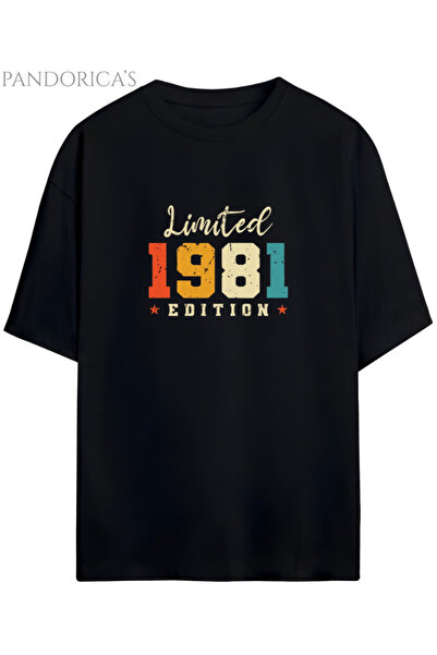 Grafftee Clothing Pandorica's Vintage 1981 Birth Year Printed Retro Design Se...