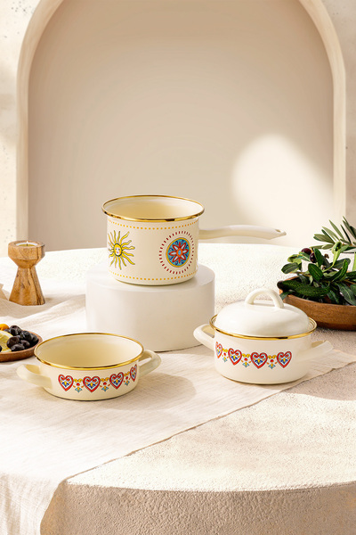 Emsan Solemar Emaye Midi Set 14 cm