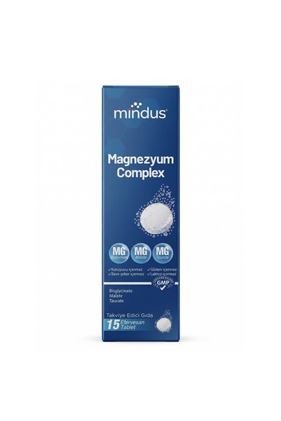 mindus Magnezyum Complex 15 Efervesan Tablet