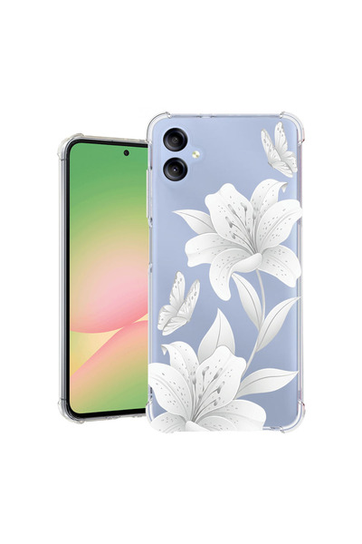 bestcase Αντικραδασμική Θήκη για Samsung Galaxy A06 4G, Φλοράλ - Κομψός Λευκό...