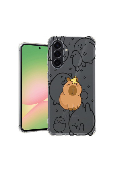 bestcase Αντικραδασμική Θήκη για Samsung Galaxy A55, Καρτούν Καβάι Καπιμπάρα,...