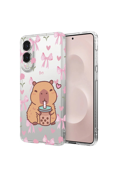 bestcase Husă antișoc pentru Samsung Galaxy S25 Edge, desen animat drăguț cu ...