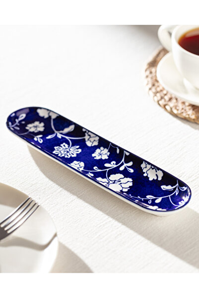 Madame Coco Rêve Bleu Petite Fleur New Bone Tabak - Blue/White - 23 cm