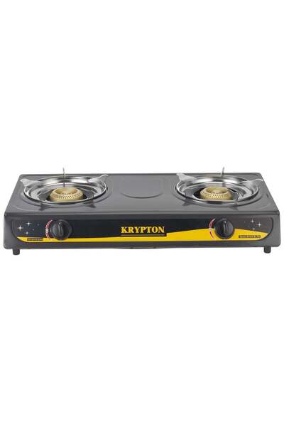 KRYPTON Gas Cooker | Stainless Steel Body and Cast Iron Mixing Tube, Double B...
