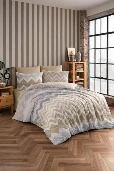 Çeyiz Diyarı Σετ Παπλωματοθήκης Zigzag Four Seasons για δύο άτομα