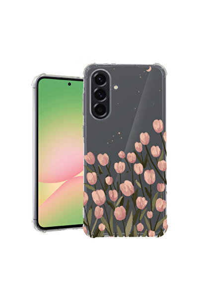 bestcase Αντικραδασμική Θήκη για Samsung Galaxy A55, Φλοράλ - Παστέλ Τουλίπα,...