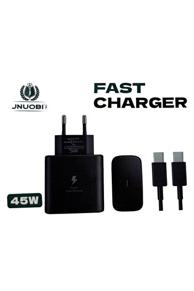 JNUOBI 45W PD Hızlı Şarj Adaptörü USB-C Type-C Kablo Dahil Süper Hızlı Şarj i...