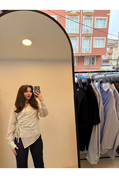 veronna Quzu bej gömlek
