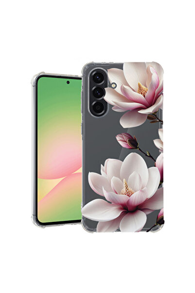 bestcase Αντικραδασμική Θήκη για Samsung Galaxy A55, Φλοράλ - Ροζ Μανόλια, 17...