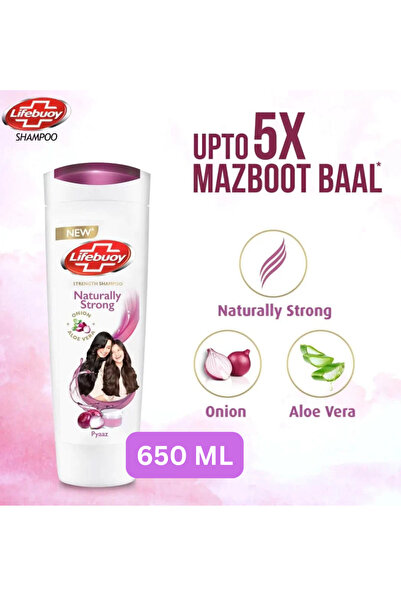 Lifebouy Lifebuoy Naturally Strong Onion Shampoo (650ml) – Hair Fall Control & Root Strengthening Formula