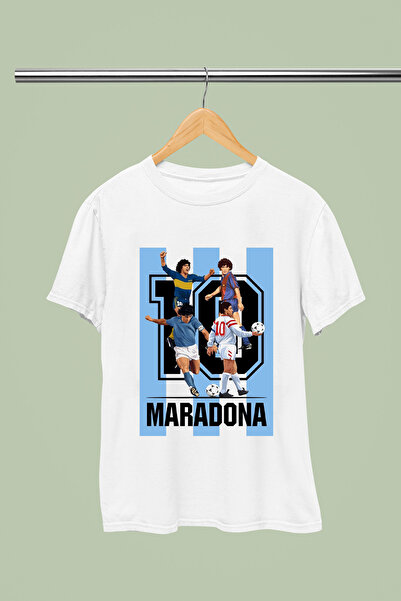 MAGORS Μαραντόνα Ντιέγκο Αρμάντο Βαμβάκι Τυπωμένο Κοντομάνικο Μπλουζάκι Κανον...