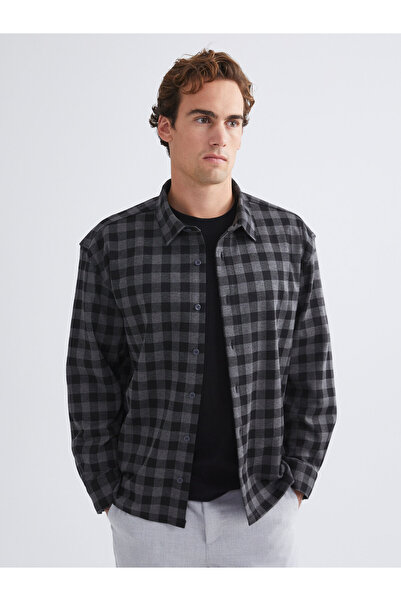 LC Waikiki Regular Fit Long Sleeve Plaid Men's Shirt
