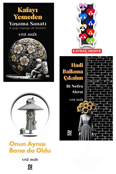 Nesil Yayınları Kafayı Yemeden Yaşama Sanatı-Onun Aynısı Bana Da Oldu-3 Kitap...