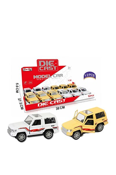 iTajir طقم سيارات "جيب" معدنية (12 قطعة) - NOHA MALL