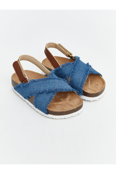 LC Waikiki Hook and Loop Baby Girl Sandals