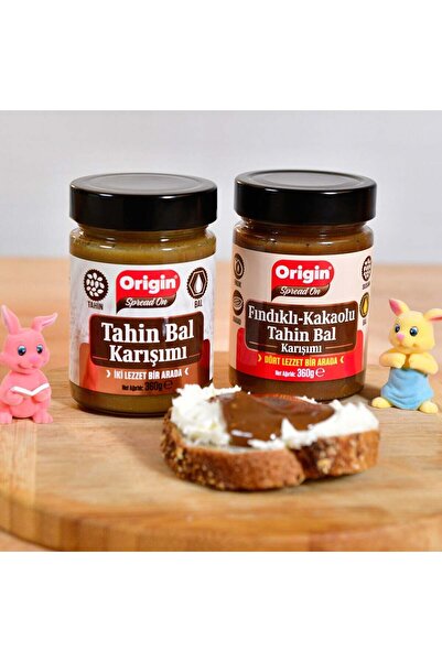 Origin Tahin Bal Krşm ve Fndk. Kakao Tahin Bal Krşm Oyuncak Hediyeli 360 G X 2