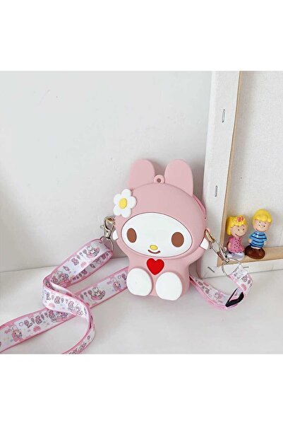 Bakmakistersen Toptan My Melody Silikon Çanta – Çiçek Detaylı Sevimli Mini Om...