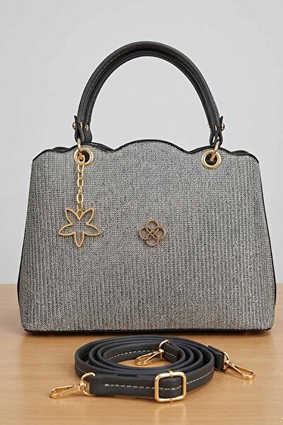 vynor atelier Γυναικεία ασημένια λαμπερή τσάντα χειρός και ώμου - Κομψή βραδι...